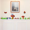 Image of Ladybugs, Mushrooms Nursery wall decals Removable Wall Sticker