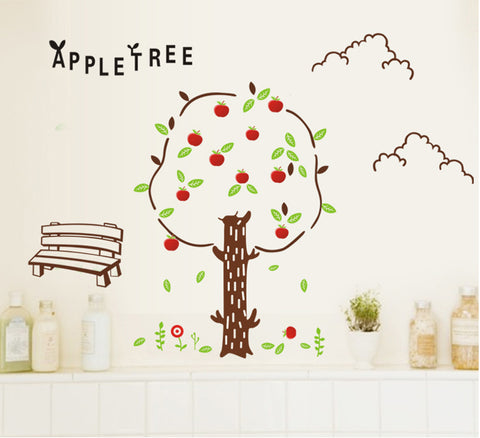 APPLE TREE Kids / Nursery wall decals Removable Wall Sticker