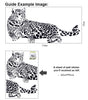 Image of LEOPARD in Black wall decals  wall decals Removable Wall Sticker