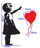 Image of Little Girl & Floating Balloon - Banksy Inspired Wall Decal