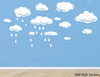 Image of Clouds with Rain drops removable wall sticker