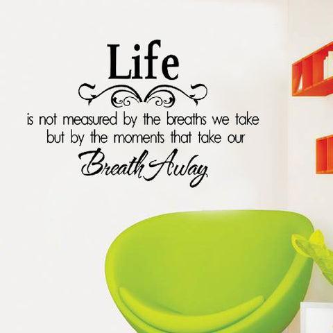 Life Quote Wall Sticker Posters Wall Art Letters Removable Vintage Quotes Home Decals