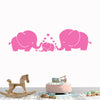Image of Happy and Love Elephant Family Removable Wall decal, Mural