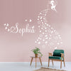 Image of Personalised Name & Fairy, Stars, Butterflies Nursery/ Kids room Removable Wall Sticker Decal