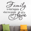 Image of Inspirational Family love Quote Removable wall decal