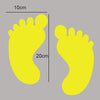 Image of 5 sets of foot print Floor Sticker for your business floor