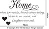 Image of “Home is where Love resides….” - Wall Quote Decal