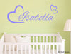 Image of Love heart & Personalised name kids Wall Sticker Kids Room