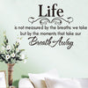 Image of Life Quote Wall Sticker Posters Wall Art Letters Removable Vintage Quotes Home Decals