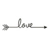 Image of LOVE ARROW Wall decals Removable wall sticker