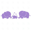 Image of Happy and Love Elephant Family Removable Wall decal, Mural