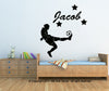 Image of Customize name with football player wall sticker
