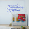 Image of Nursery or kids room Removable wall quote decal Wall Sticker Mural