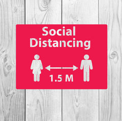 4 Social Distancing Floor sticker Vinyl Lettering sticker