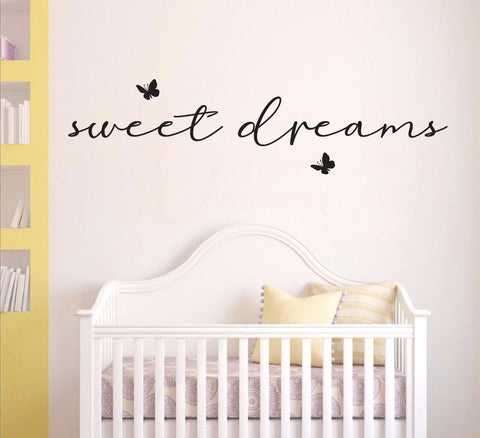"sweet dreams " Removable Wall Art Decal HM wall sticker