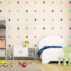 Triangles removable Wall Sticker (Set of 68) Decals, Wall Art Kids / Nursery Decal