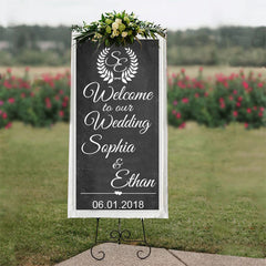 PERSONALISED / Customised wedding mirror Sticker wedding decal