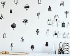 WOODLAND  Removable Wall Stickers Vinyl Wall Decal Mural Nursery Kids room decor